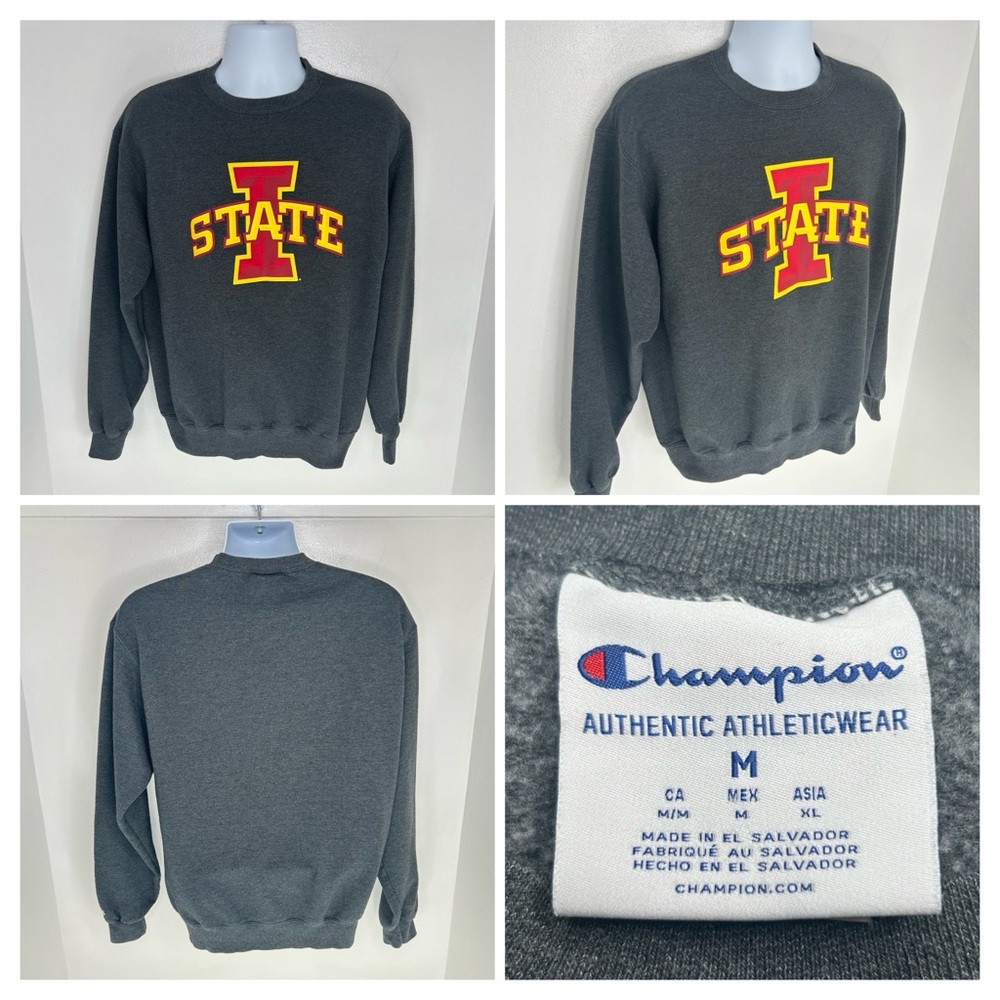Champion Iowa‎ State Cyclones Sweatshirt Size Medium Crewneck Collegiate NCAA
